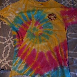 Santa Cruz tie dye graphic tee